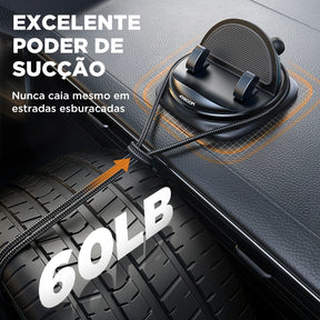 Suporte de Celular Premium para Carro com Almofada Antiderrapante