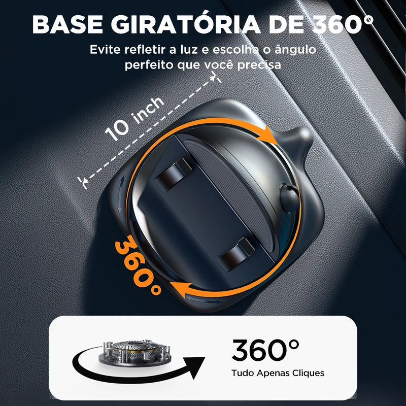 Suporte de Celular Premium para Carro com Almofada Antiderrapante